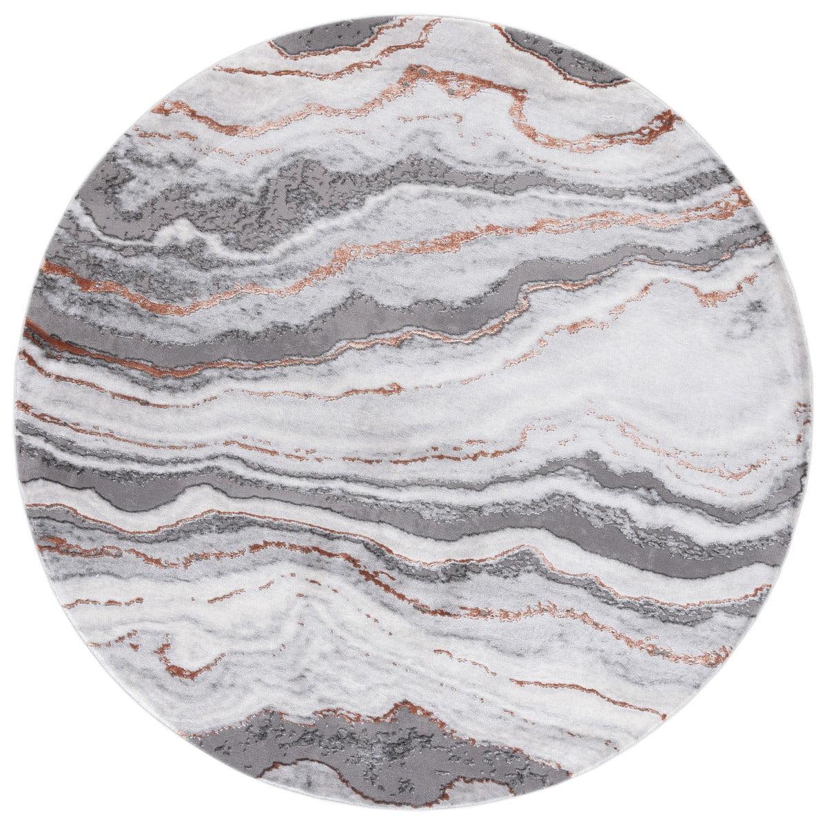 Wade Logan® Swindle Abstract Gray/Blue Area Rug