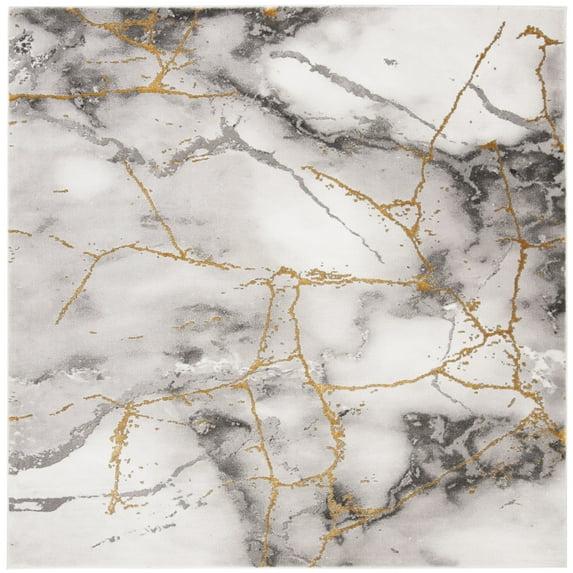 Craft CFT877 Loomed Indoor Area Rug - Grey/Gold - 5'3"x5'3" - Safavieh