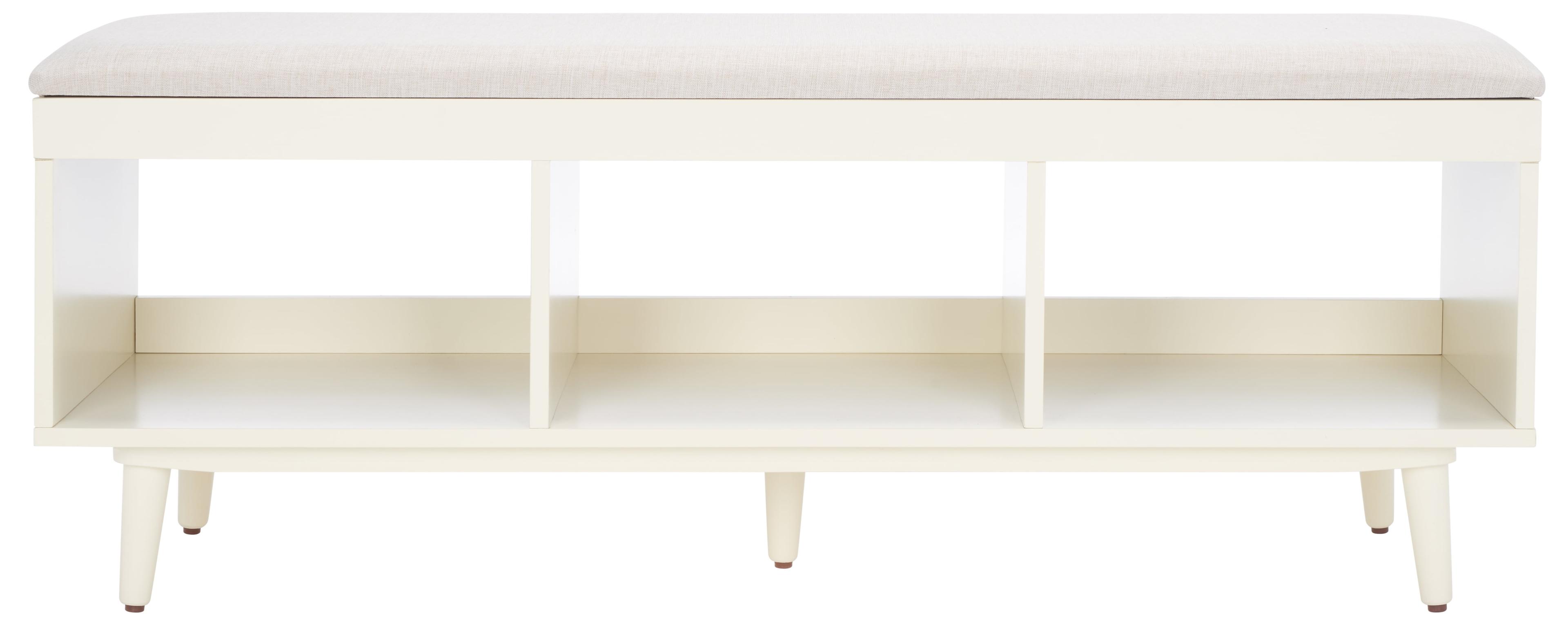 Cricket Open Shelf Bench W/ Cushion  - Safavieh