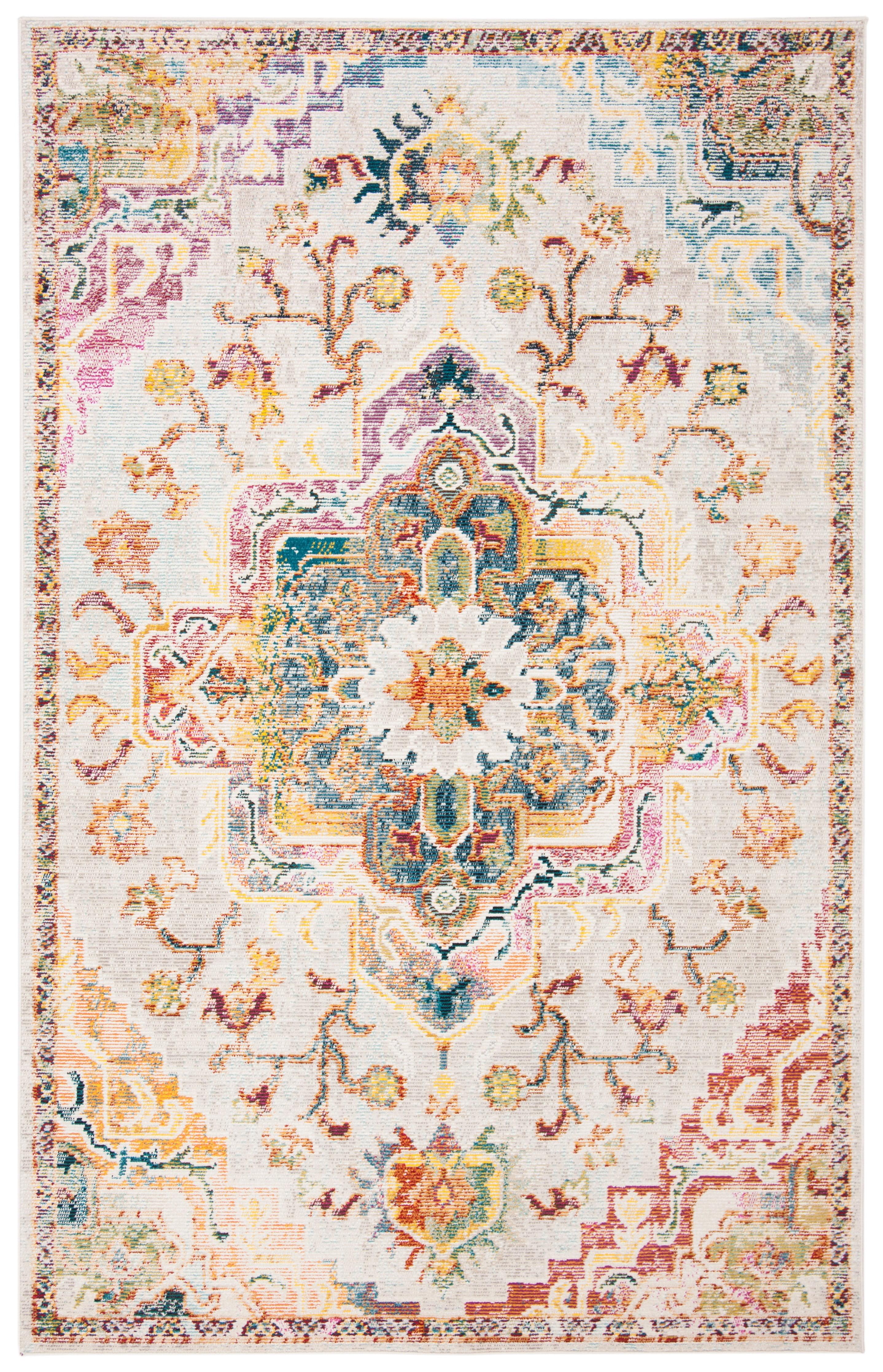 Crystal CRS501 Loomed Indoor Accent Rug - Light Blue/Grey - 3'x5' - Safavieh