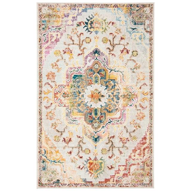 Crystal CRS501 Loomed Indoor Accent Rug - Light Blue/Grey - 3'x5' - Safavieh