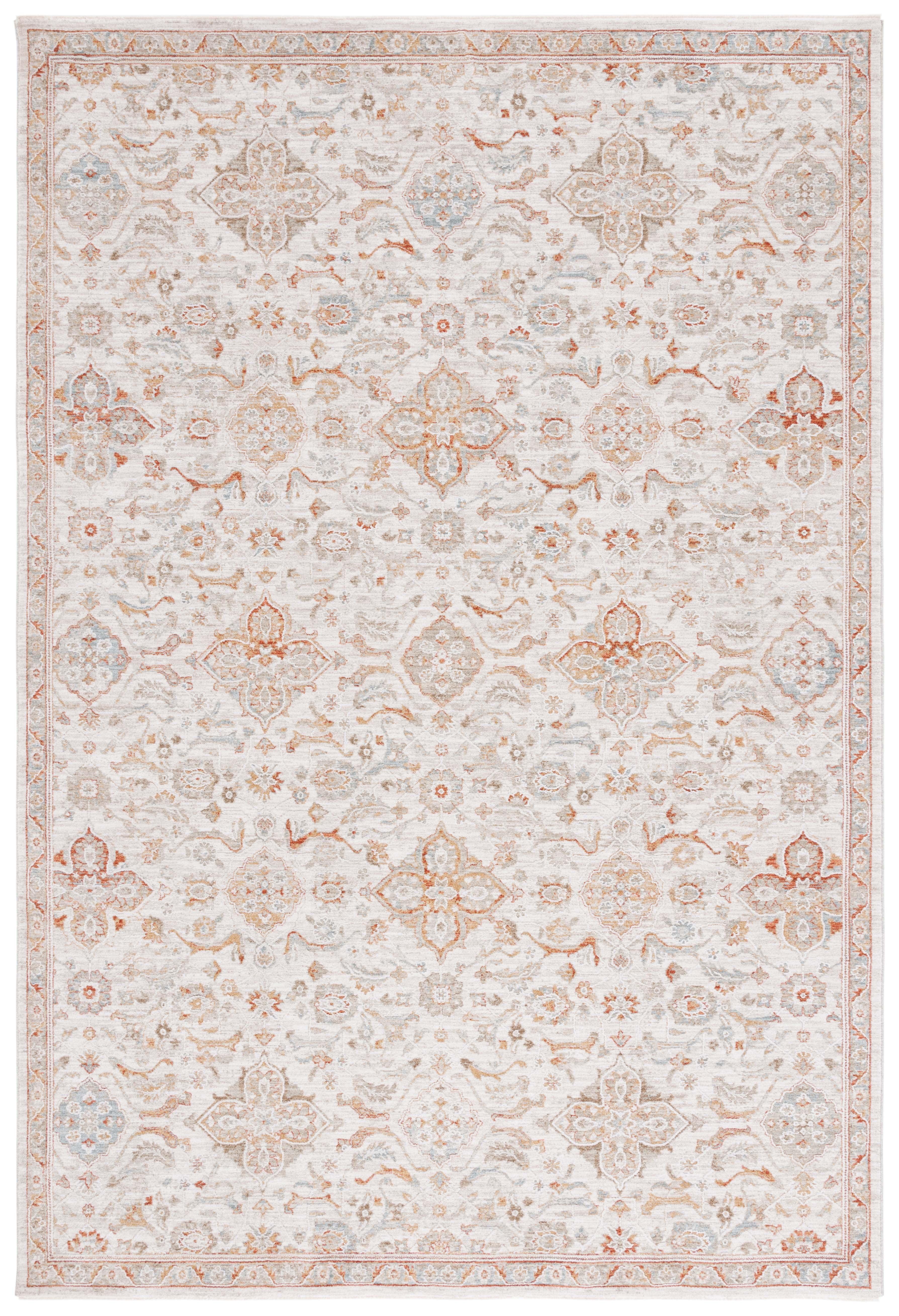 SAFAVIEH Culture Verity Abstract Area Rug, Ivory/Rust, 8' x 10'