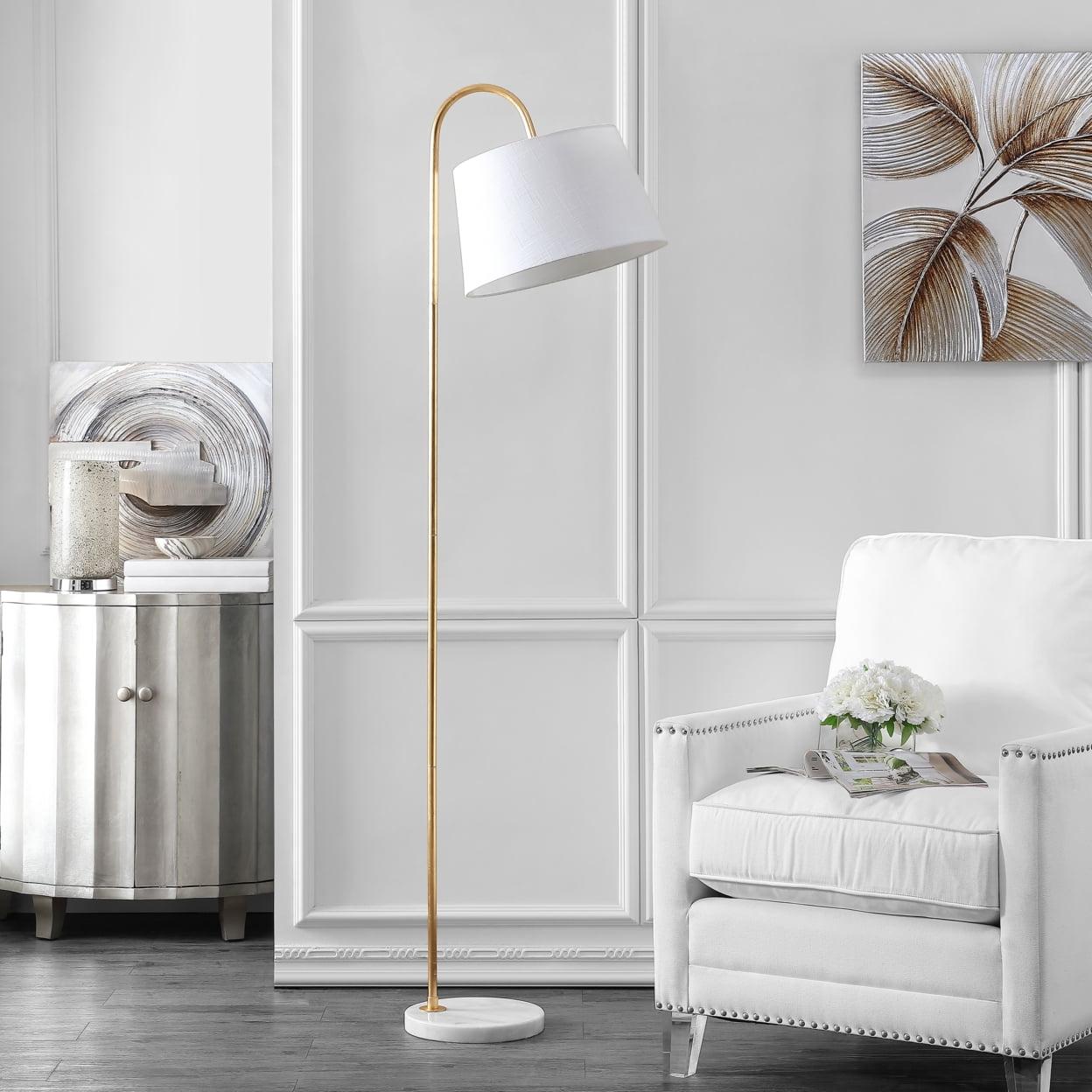 Dacey Floor Lamp - Gold Leaf/White - Safavieh