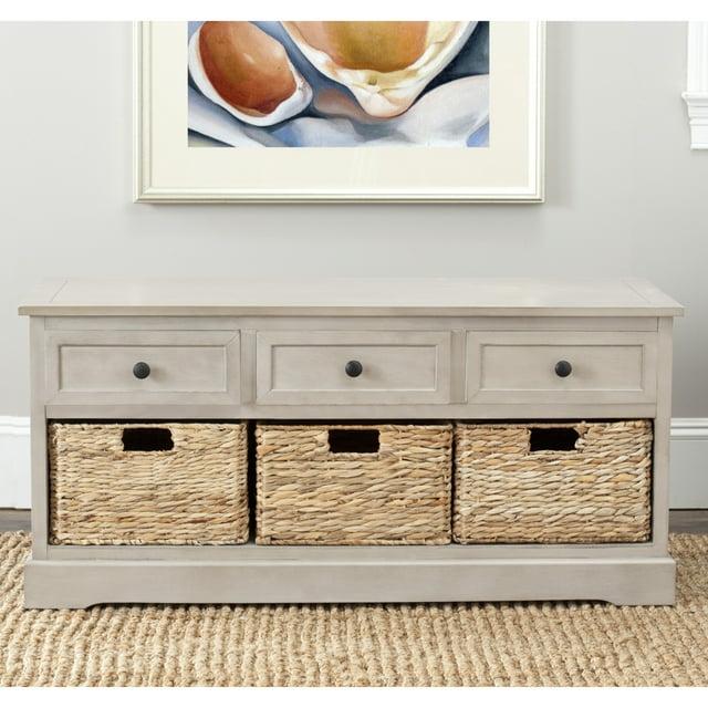 Adayla Solid Wood Drawers Storage Bench