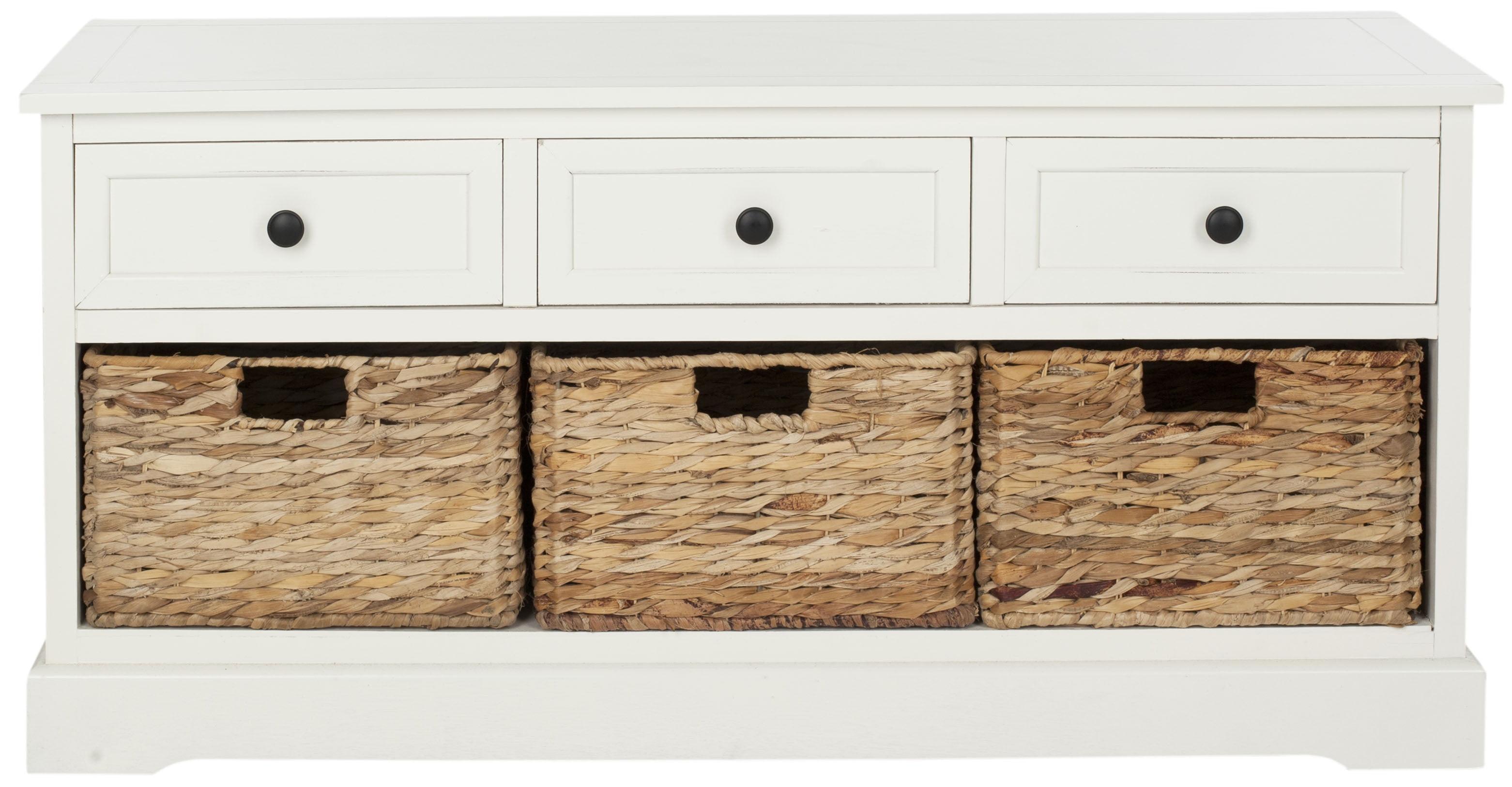 Adayla Solid Wood Drawers Storage Bench