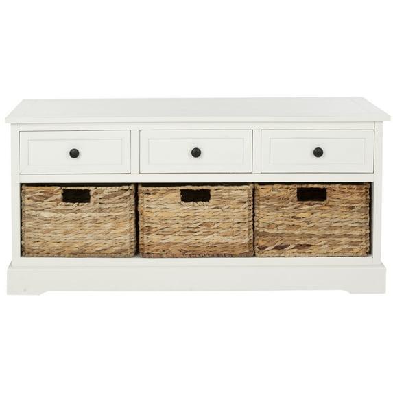 Adayla Solid Wood Drawers Storage Bench