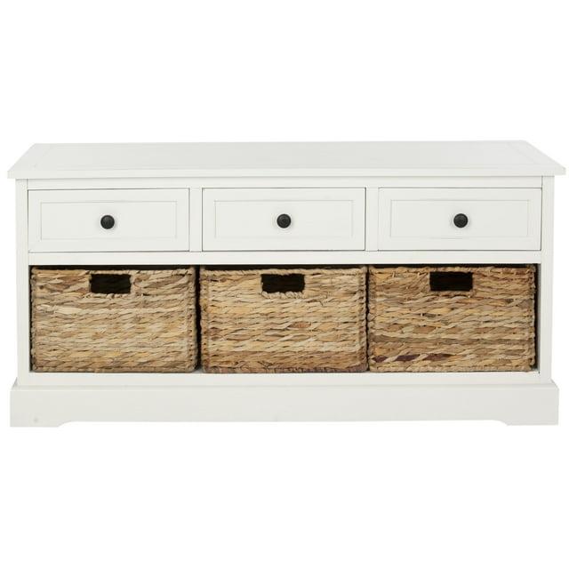 Adayla Solid Wood Drawers Storage Bench