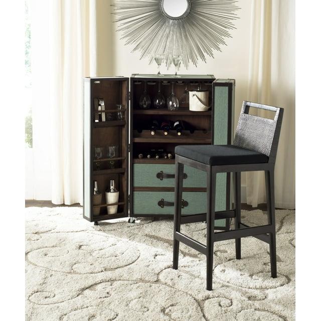 Darin Bar Stool - SEA4015 - Dark Brown/Black - Safavieh