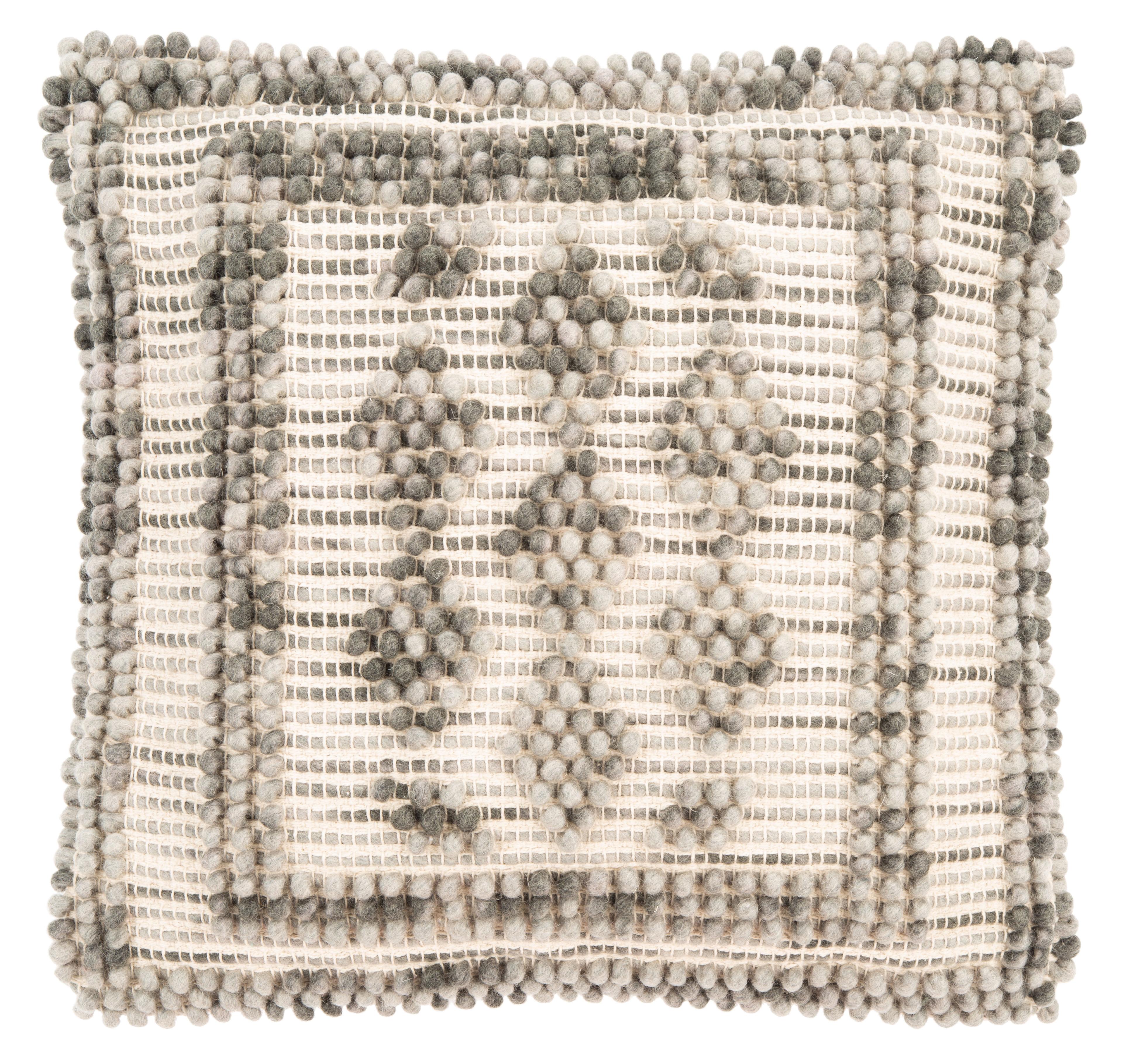 SAFAVIEH Darvey Bordered Beaded Accent Pillow, 20" x 20", Grey