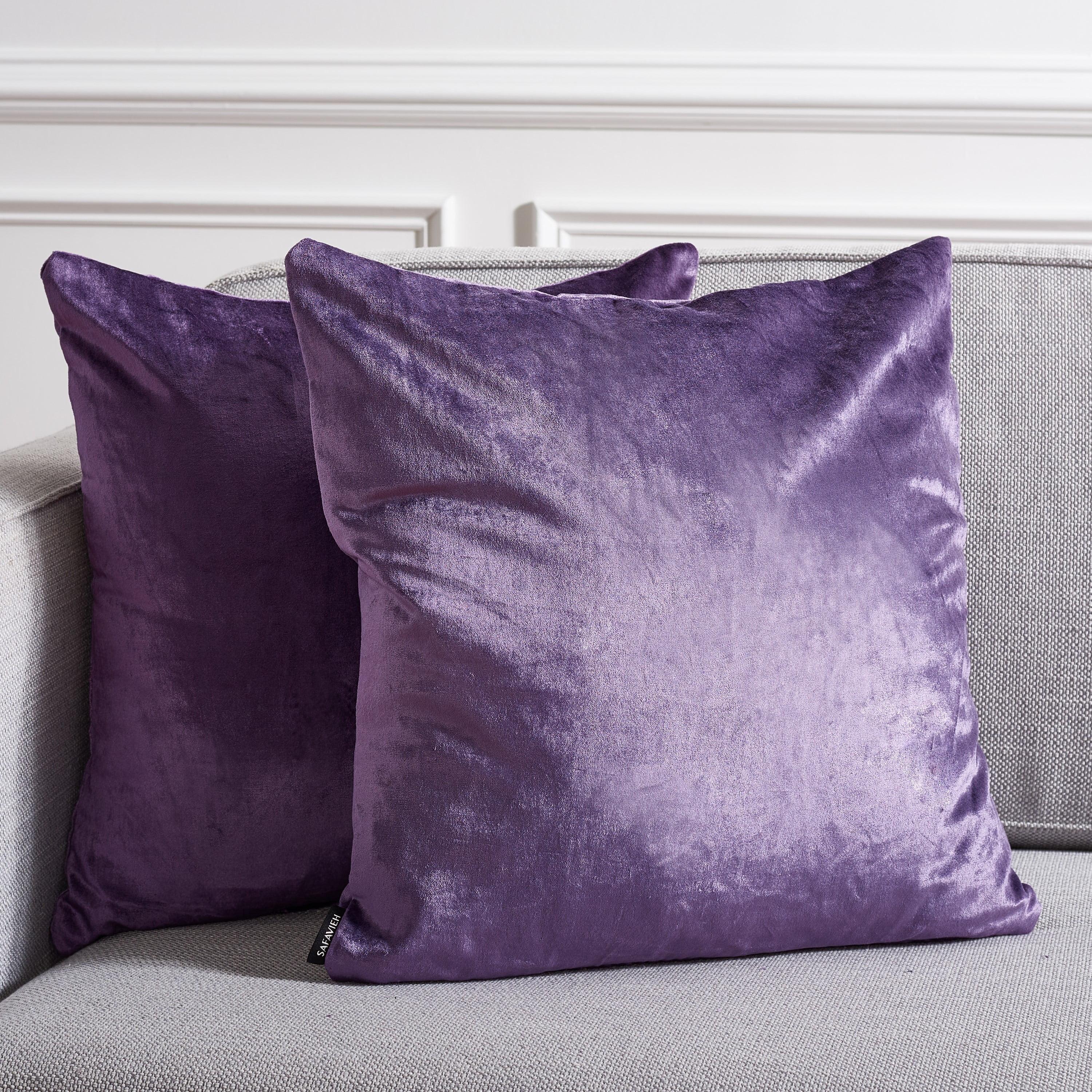 Cotton Blend Reversible Throw Pillow