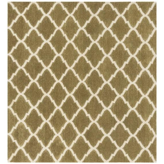 Winston Porter Milltown Hand Woven Flat Weave Wool Geometric Rug