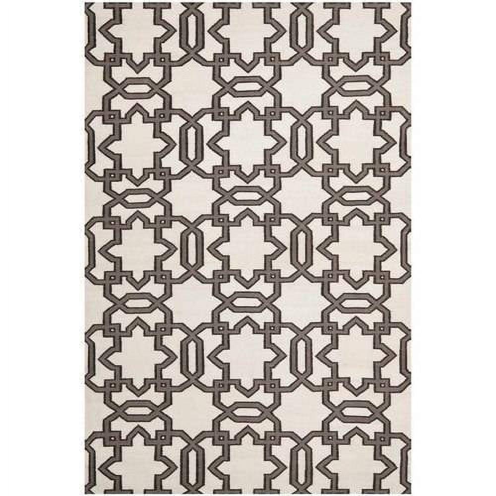 Amelah Flatweave Wool Geometric Rug