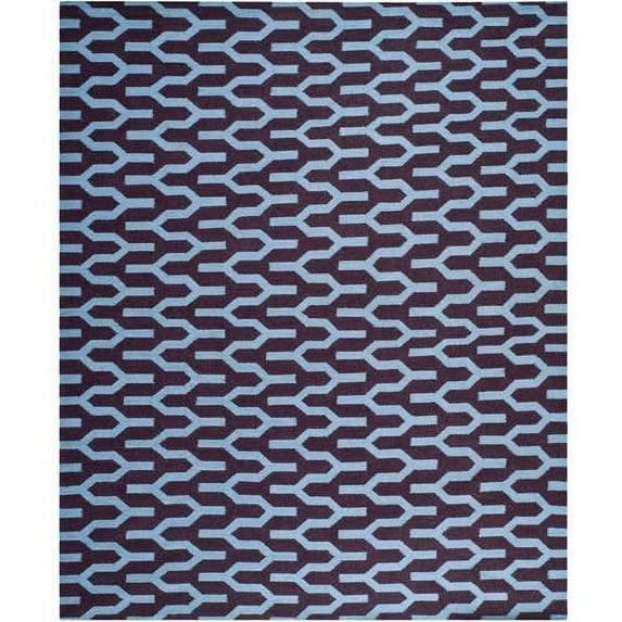 Dhurries DHU630 Hand Woven Area Rug - Purple/Blue - 8'x10' - Safavieh.