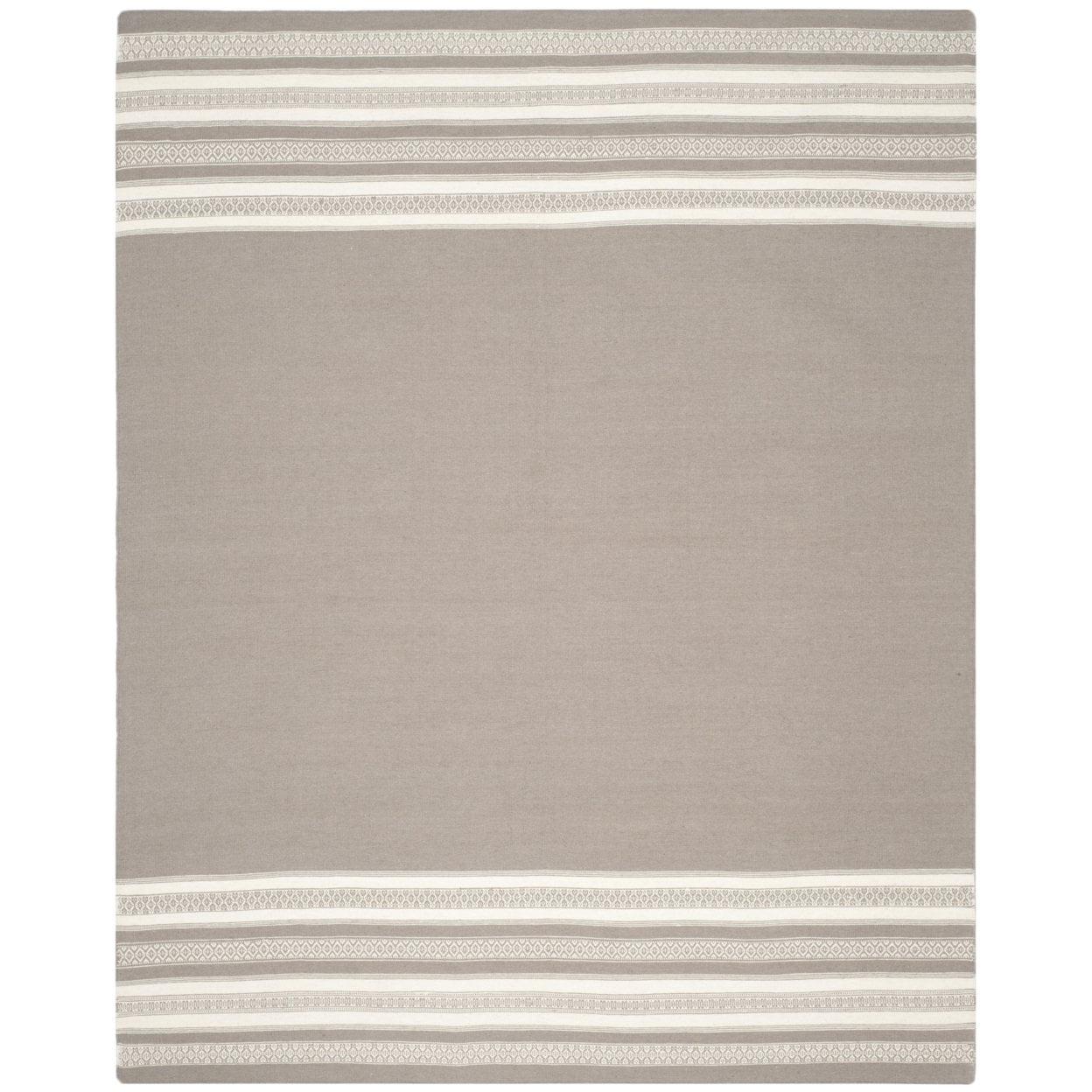 Dhurries DHU601 Hand Woven Area Rug - Light Brown - 5'x8' - Safavieh.