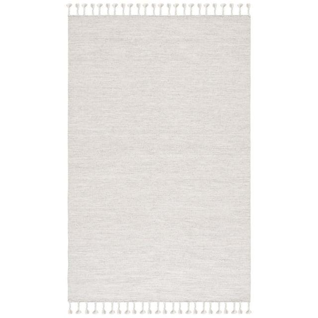 Dhurries DHU801 Hand Loomed Area Rug - Beige - 5'x8' - Safavieh.