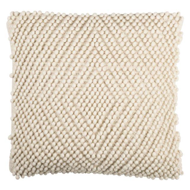 Diamond Loop Pillow - Natural - 20" x 20" - Safavieh .