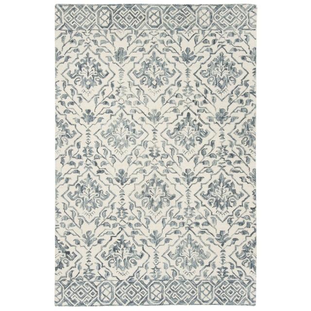 Dip Dye DDY901 Hand Tufted Area Rug - Blue/Ivory - 5'x8' - Safavieh.