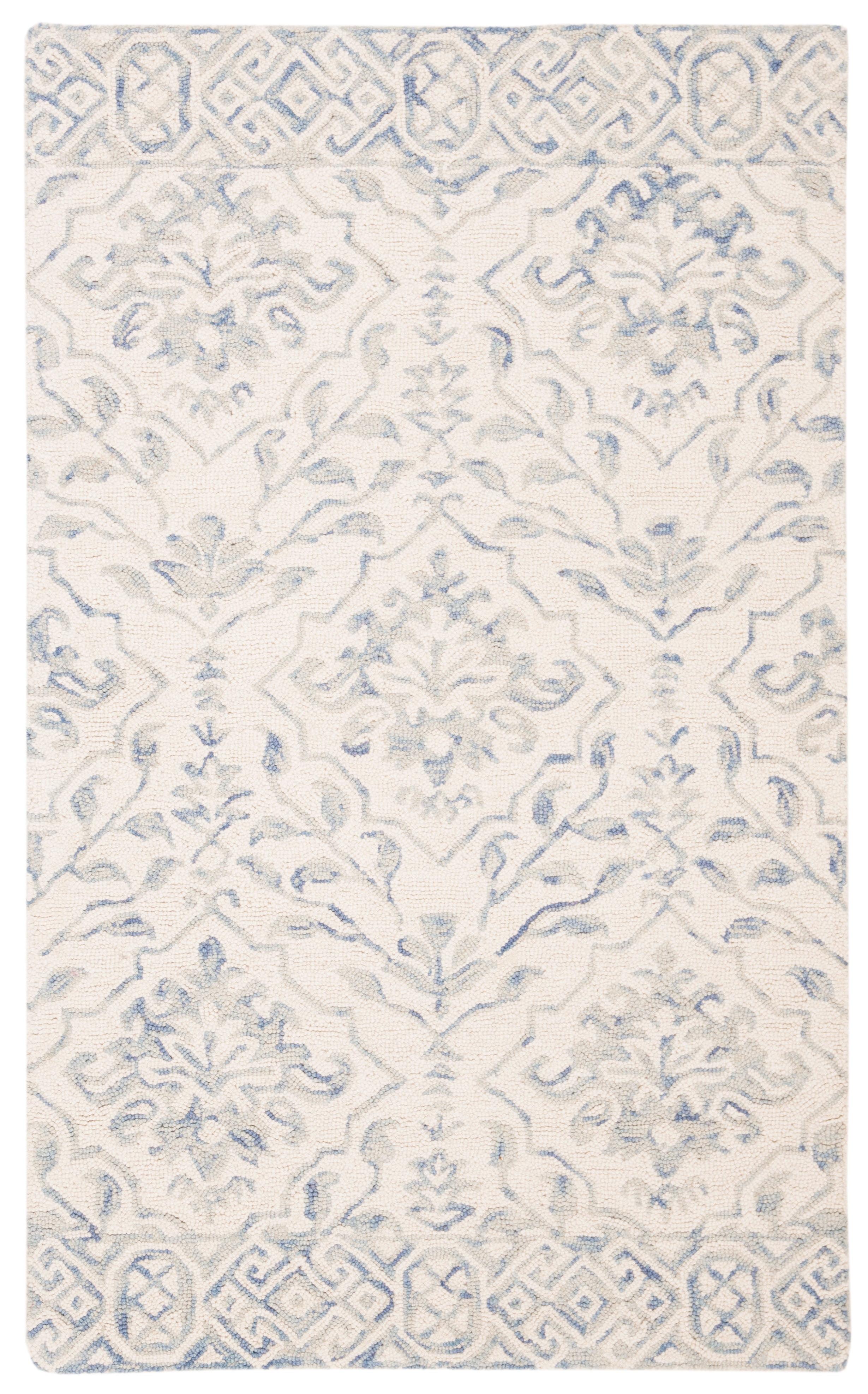 Dip Dye DDY901 Hand Tufted Accent Rug - Light Blue/Ivory - 2'3"x4' - Safavieh.