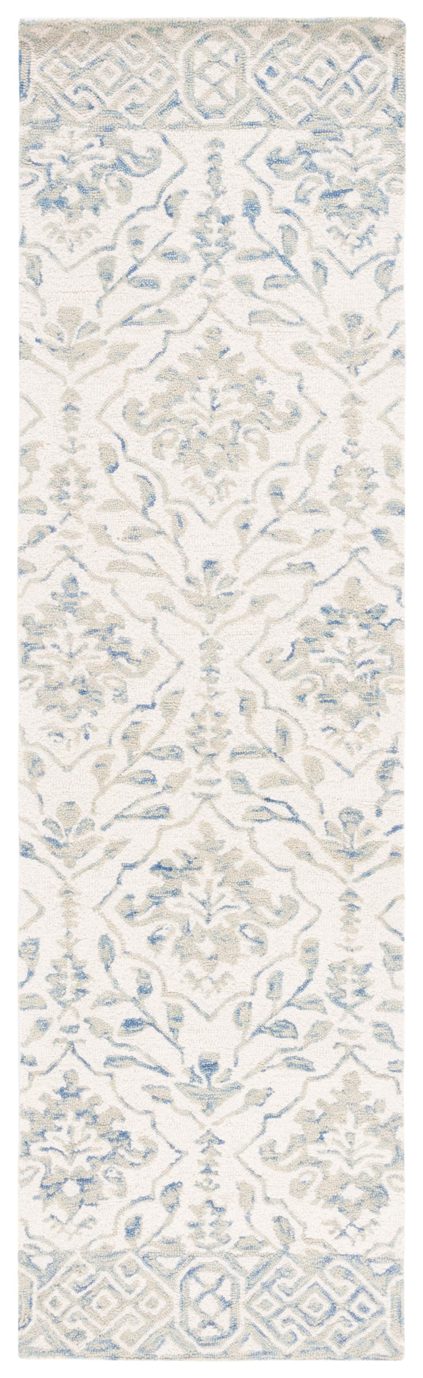 Dip Dye DDY901 Hand Tufted Indoor Runner - Light Blue/Ivory - 2'3"x8' - Safavieh