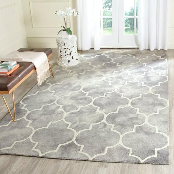 Dip Dye DDY535 Hand Tufted Area Rug - Grey/Ivory - 6'x9' - Safavieh.
