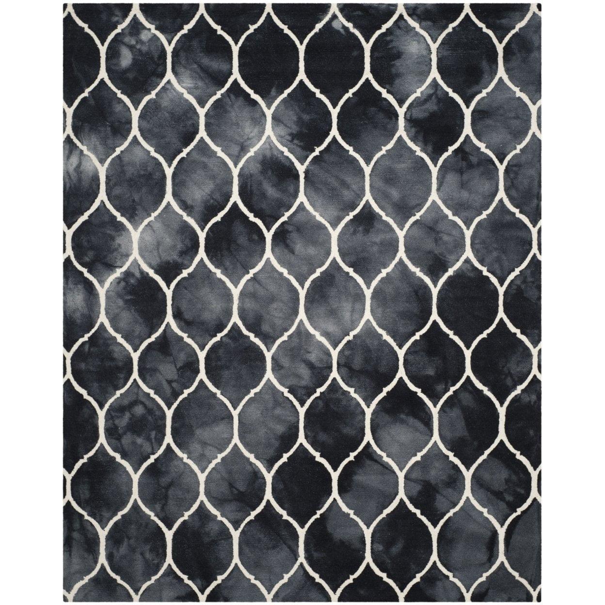 Dip Dye DDY685 Hand Tufted Accent Rug - Graphite/Ivory - 3'x5' - Safavieh.