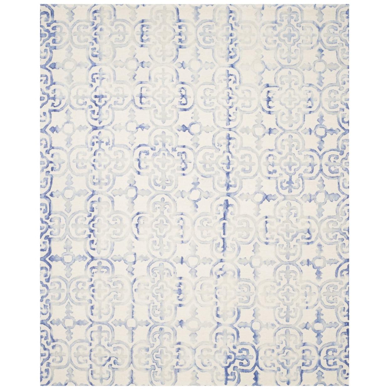 Dip Dye DDY711 Hand Tufted Indoor Accent Rug - Ivory/Blue - 2'x3' - Safavieh