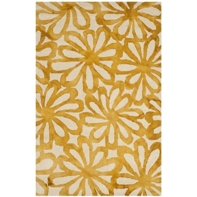 Dip Dye DDY527 Hand Tufted Area Rug - Beige/Gold - 4'x6' - Safavieh.