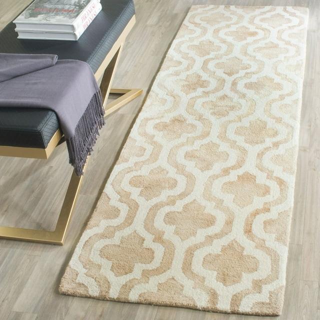 Dip Dye DDY537 Hand Tufted Indoor Runner - Beige/Ivory - 2'3"x6' - Safavieh