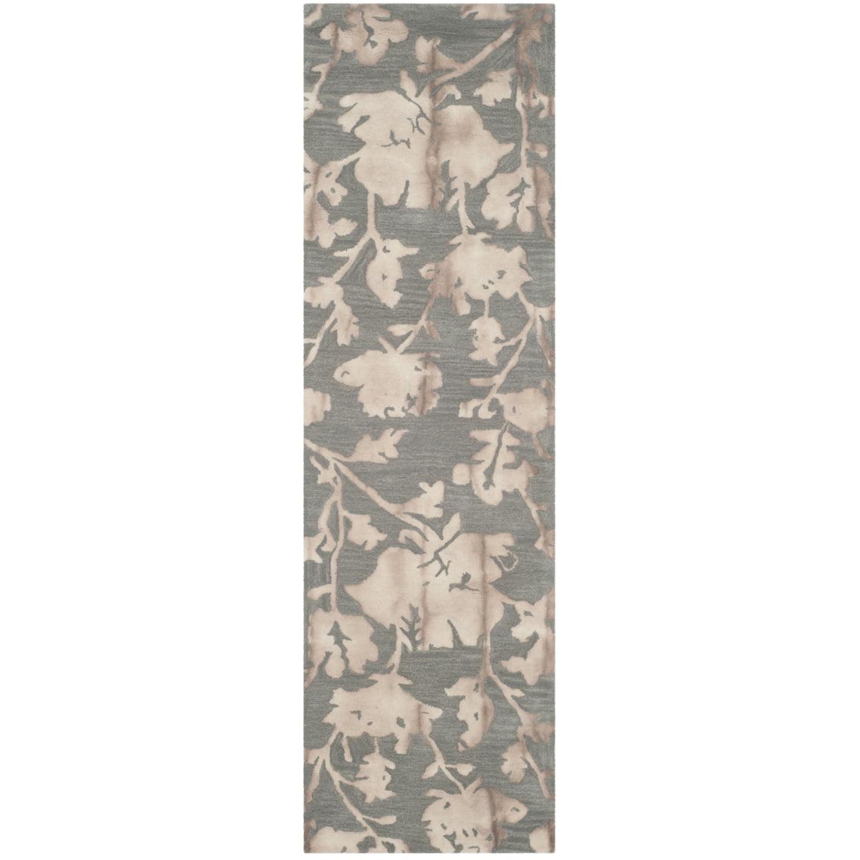 Dip Dye DDY716 Hand Tufted Runner Rug - Grey/Beige - 2'3"x10' - Safavieh.