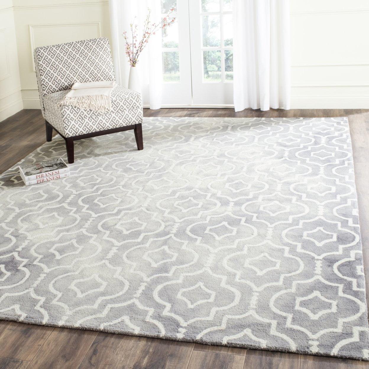 Dip Dye DDY538 Hand Tufted Indoor Accent Rug - Grey/Ivory - 2'x3' - Safavieh