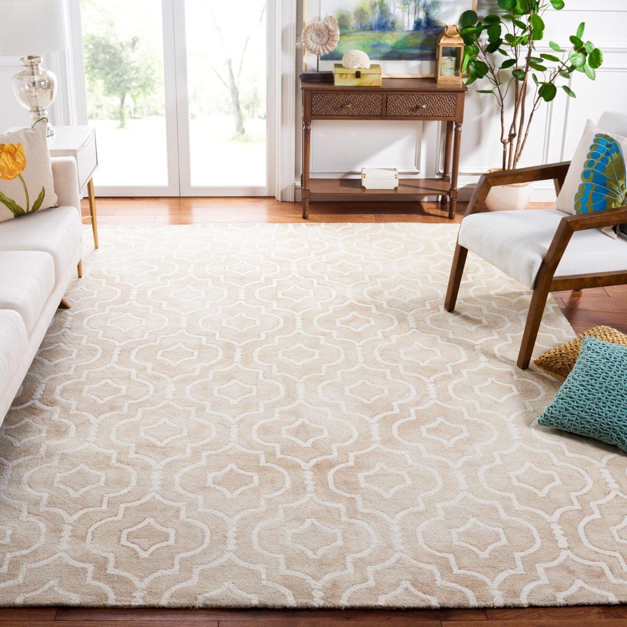 Dip Dye DDY538 Hand Tufted Indoor Area Rug - Beige/Ivory - 8'x10' - Safavieh
