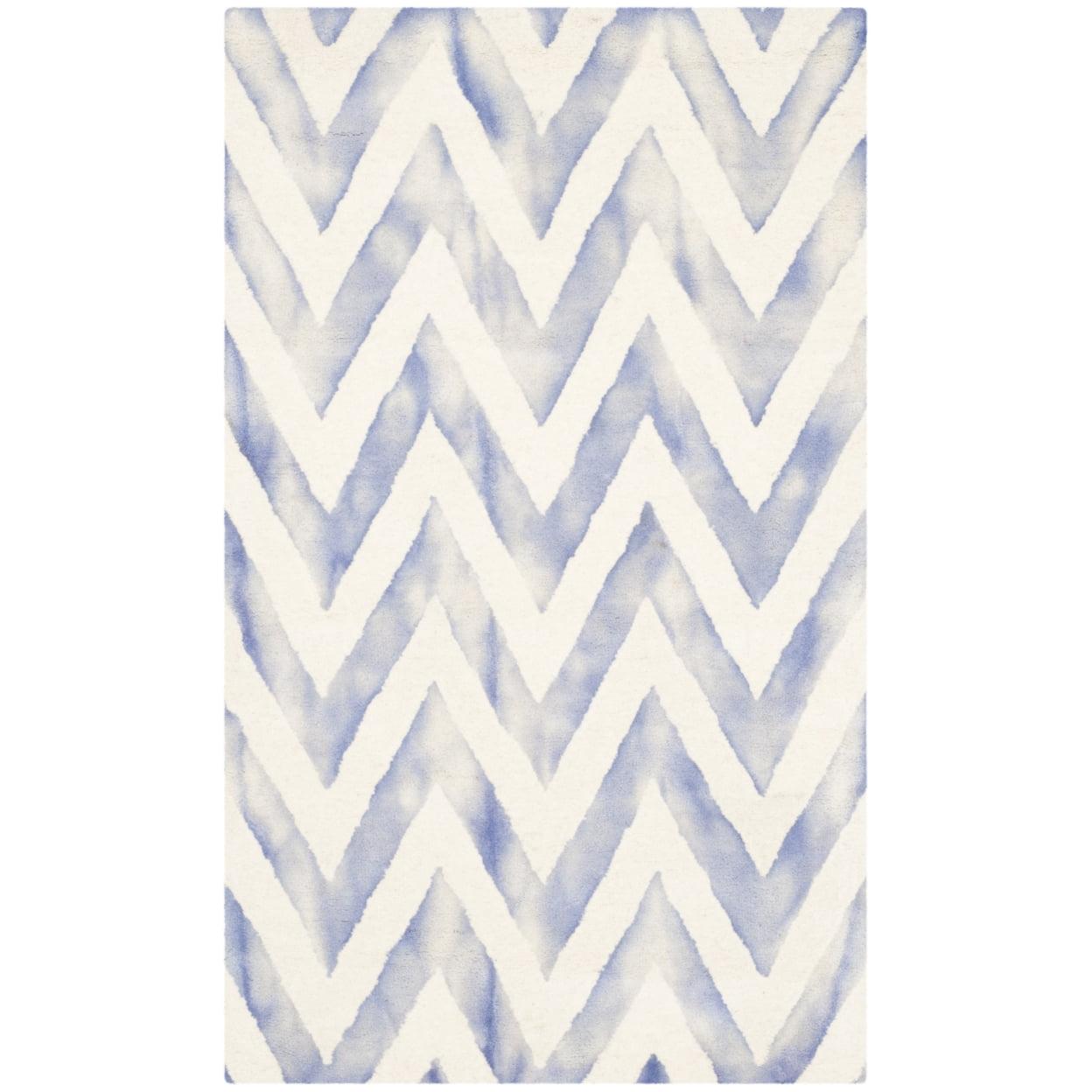 Dip Dye DDY715 Hand Tufted Area Rug - Ivory/Blue - 3'x5' - Safavieh.