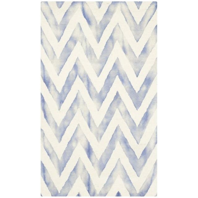 Dip Dye DDY715 Hand Tufted Area Rug - Ivory/Blue - 3'x5' - Safavieh.