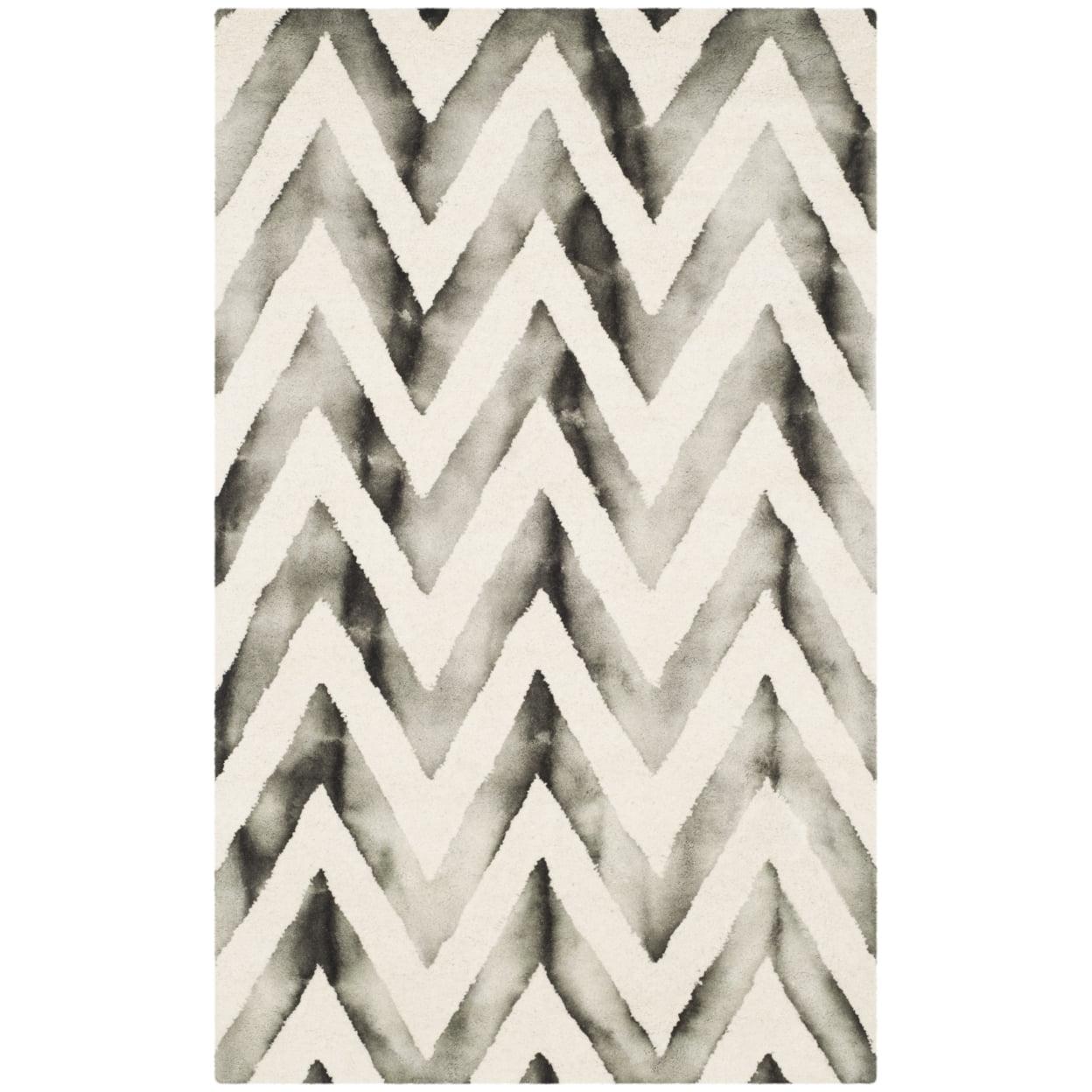 Dip Dye DDY715 Hand Tufted Area Rug - Ivory/Charcoal - 3'x5' - Safavieh.