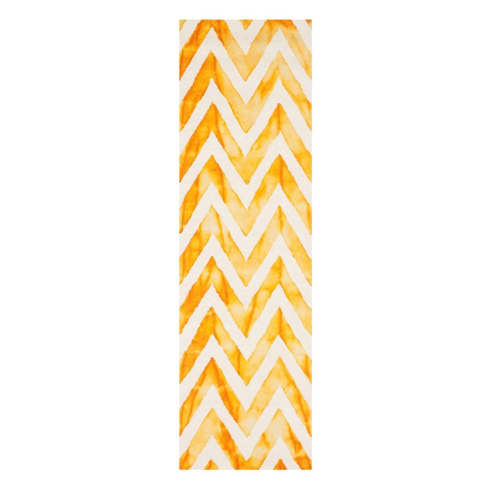 Dip Dye DDY715 Hand Tufted Runner Rug - Ivory/Gold - 2'3"x8' - Safavieh.