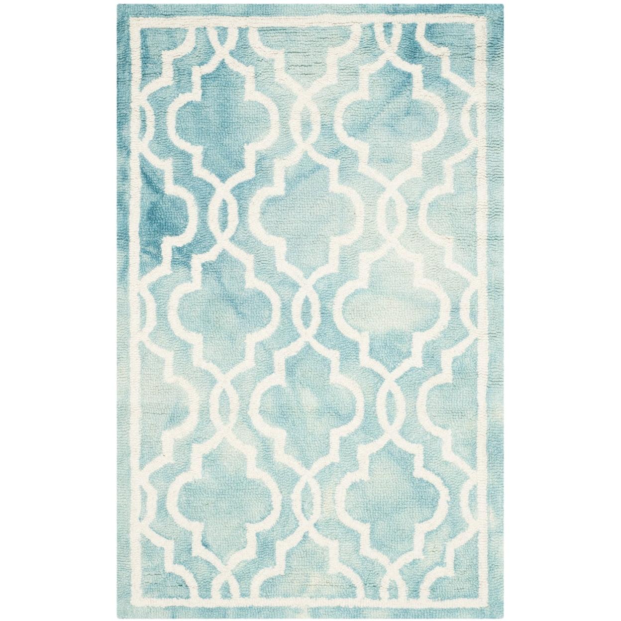 Ivory Elegance Hand-Tufted Wool Rectangular Accent Rug