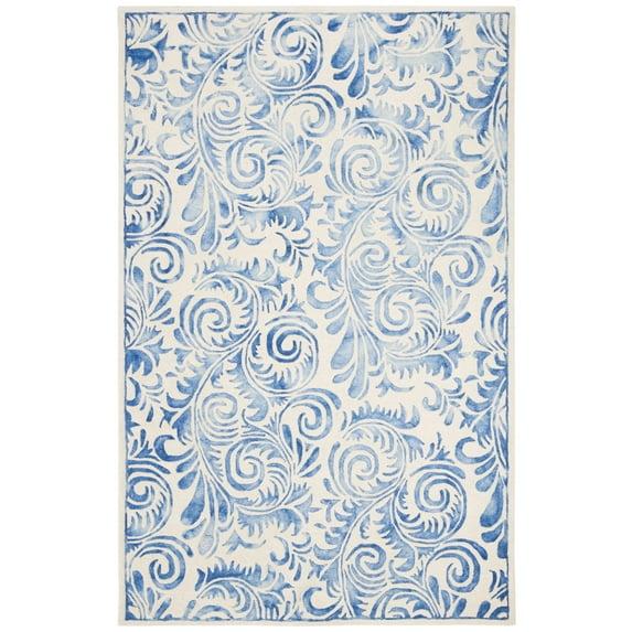 Dip Dye DDY212 Hand Tufted Area Rug - Blue/Ivory - 8'x10' - Safavieh.