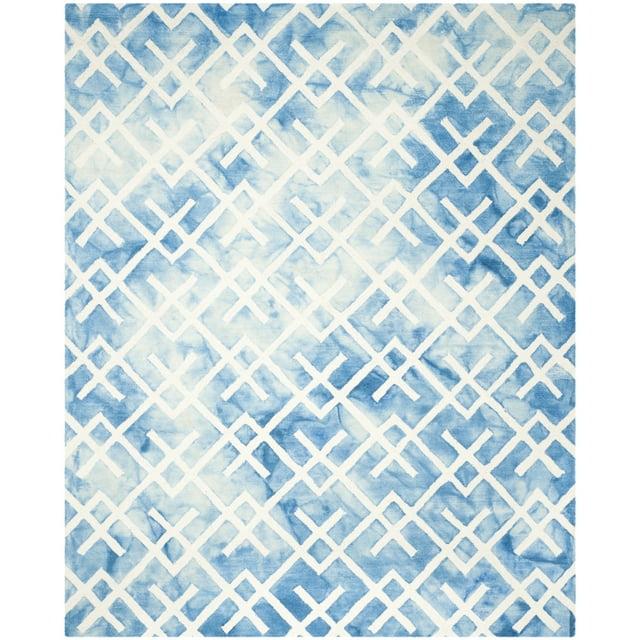 Dip Dye DDY677 Hand Tufted Indoor Area Rug - Blue/Ivory - 8'x10' - Safavieh