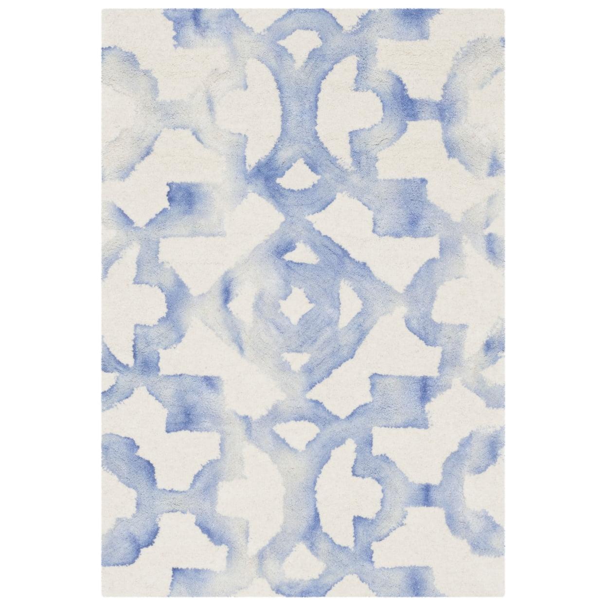 Dip Dye DDY717 Hand Tufted Indoor Accent Rug - Ivory/Blue - 2'x3' - Safavieh