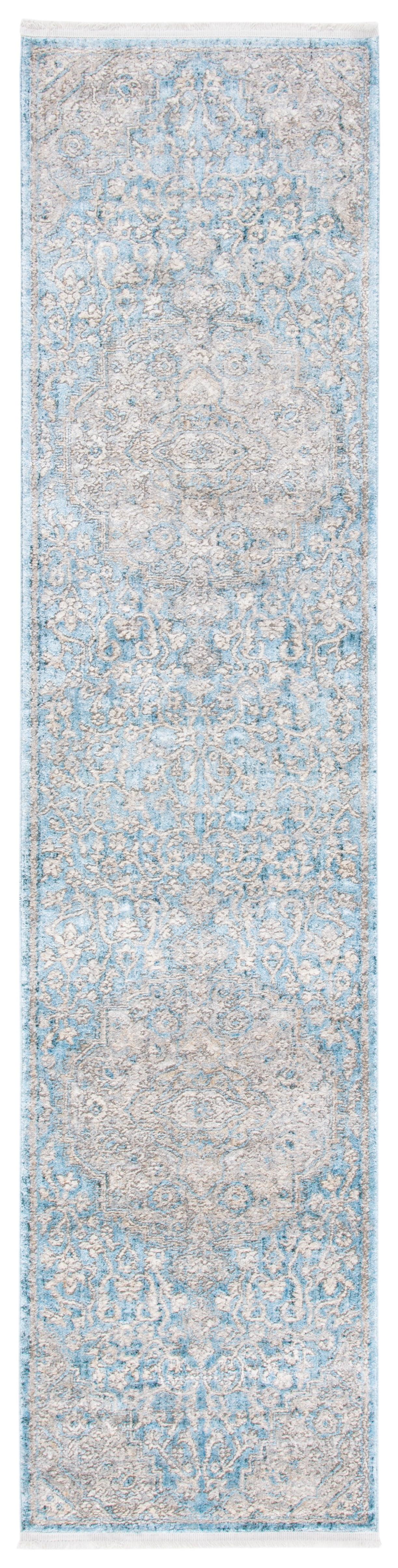 Dream DRM412 Power Loomed Indoor Runner - Blue/Grey - 2'x8' - Safavieh