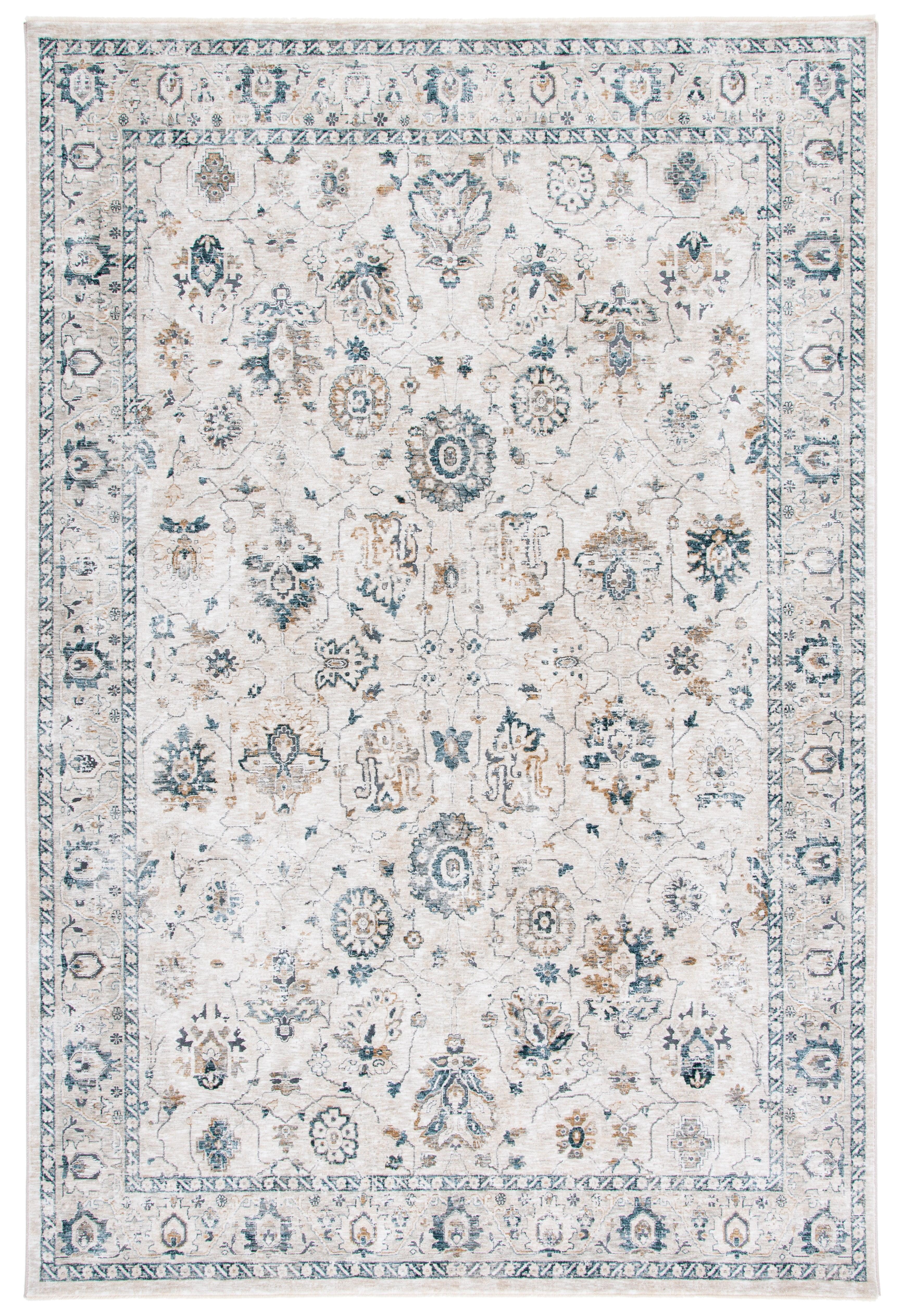 Dream DRM727 Power Loomed Area Rug - Ivory/Light Beige - 4'x6' - Safavieh.