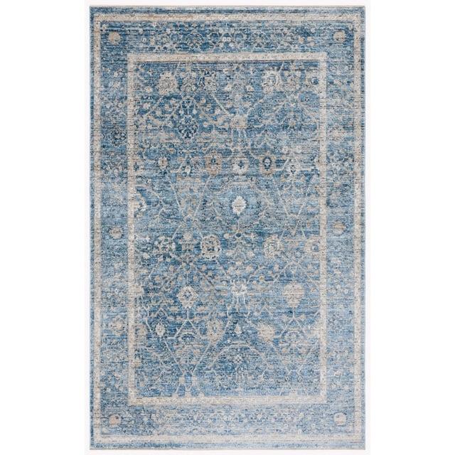 Dream DRM402 Power Loomed Accent Rug - Grey/Turquoise - 2'6"x4' - Safavieh.