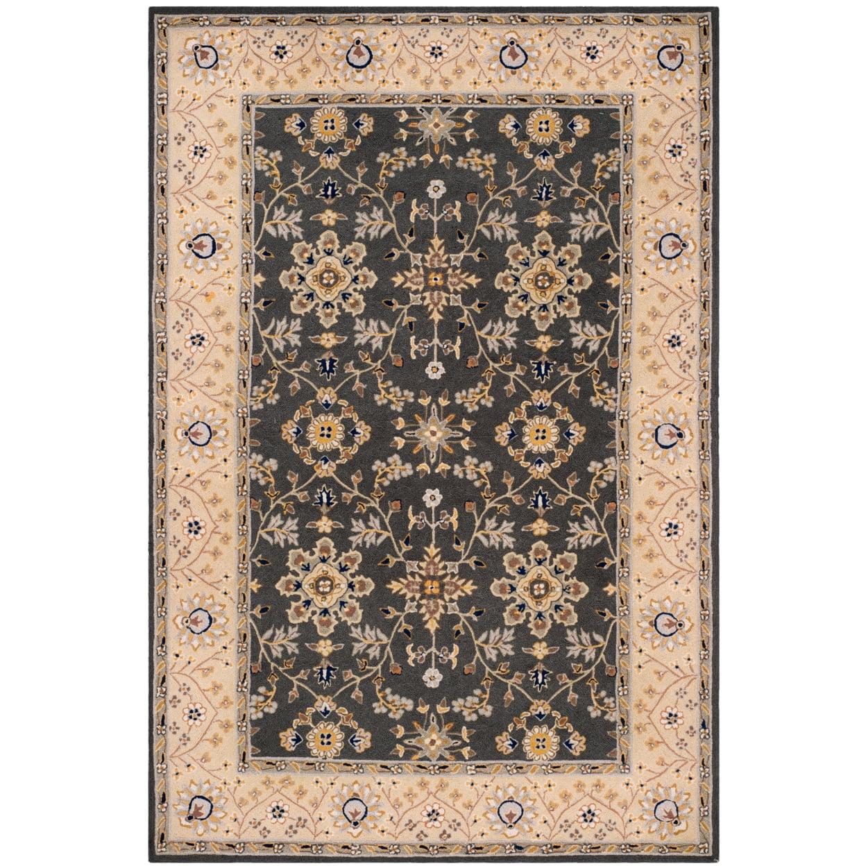 Easy Care EZC751 Hand Hooked Area Rug - Grey/Cream - 8'x10' - Safavieh.