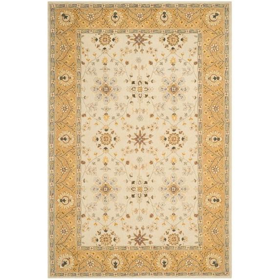 Easy Care EZC751 Hand Hooked Area Rug - Ivory/Beige - 4'x6' - Safavieh.