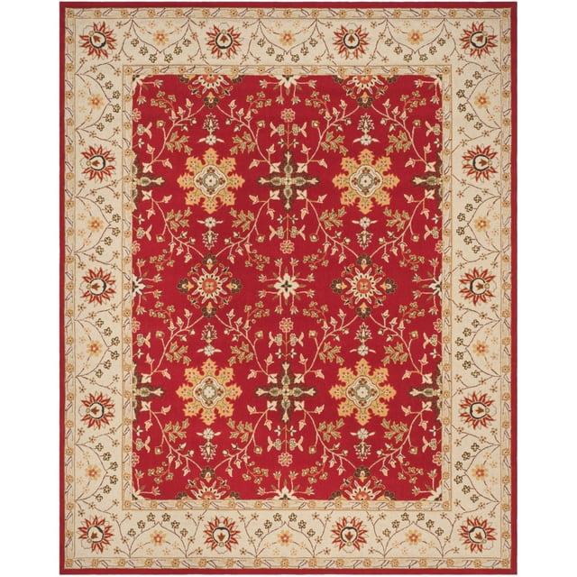 Easy Care EZC751 Hand Hooked Area Rug - Red/Ivory - 8'9"x11'9" - Safavieh.