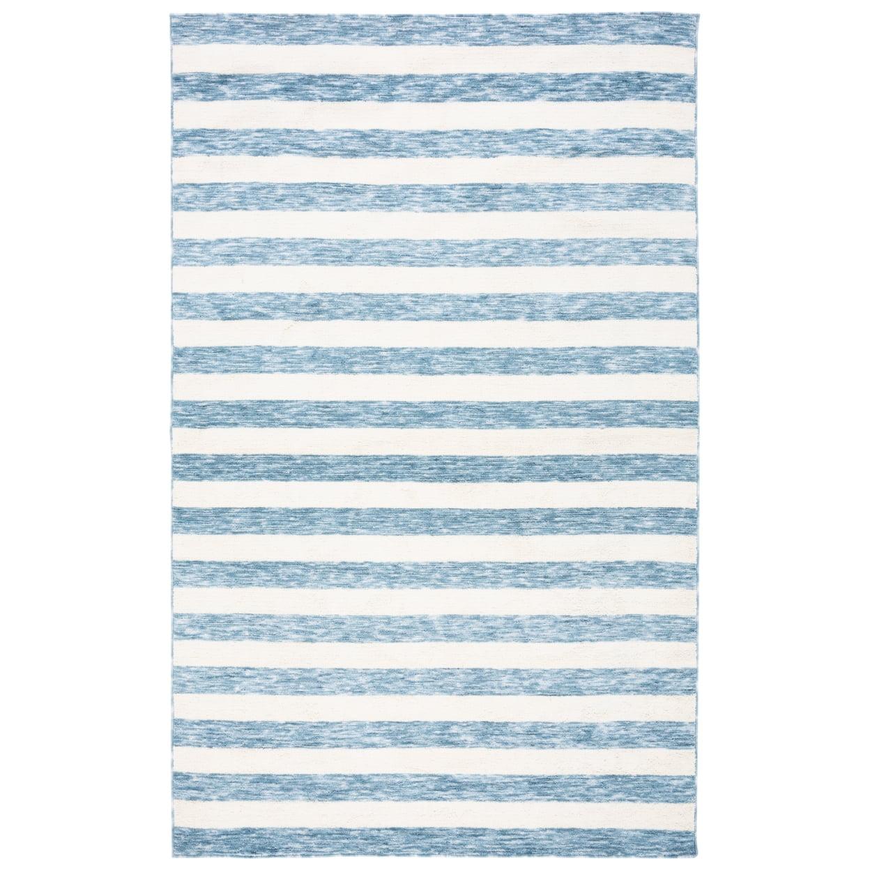 Easy Care ECR115 Power Loomed Machine Washable Indoor Area Rug - Light Blue/Ivory - 4'x6' - Safavieh