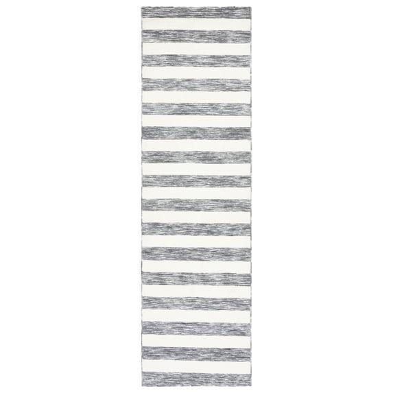 Easy Care ECR115 Machine Washable Power Loomed Indoor Runner Rug - Dark Grey/Ivory - 2'3"x6' - Safavieh