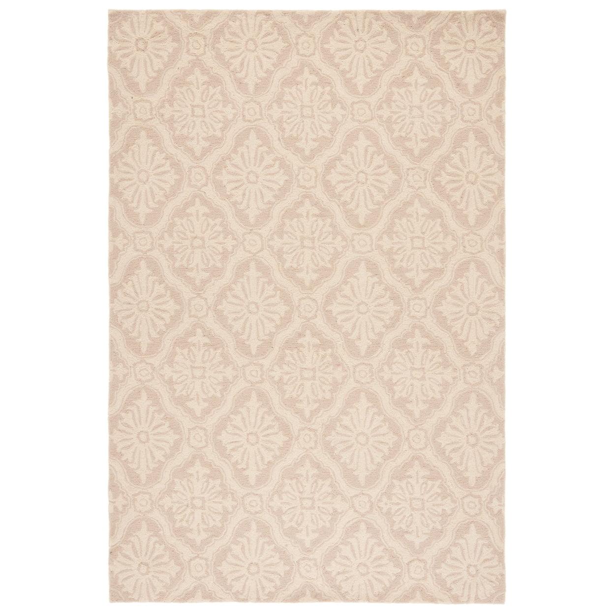 Taran Easy Care Hand Hooked Performance Damask Rug