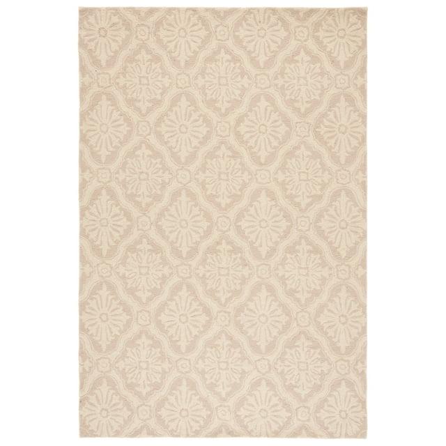 Taran Easy Care Hand Hooked Performance Damask Rug