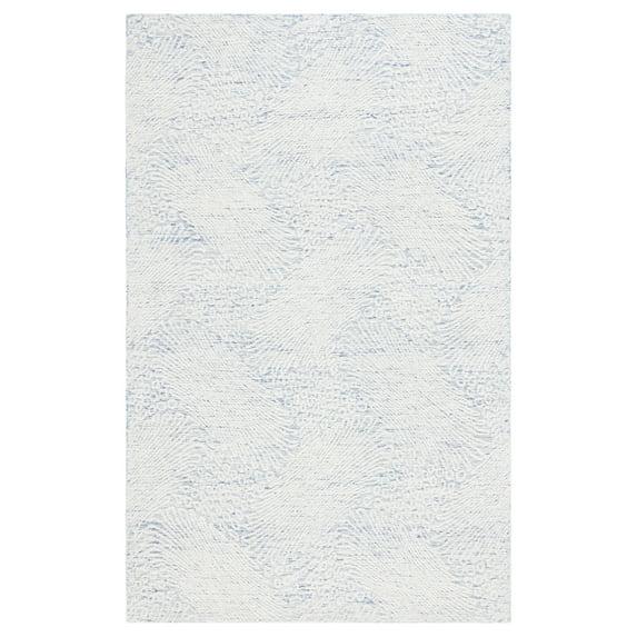 Ebony EBN105 Hand Tufted Indoor Area Rug - Blue/Ivory - 4'x6' - Safavieh